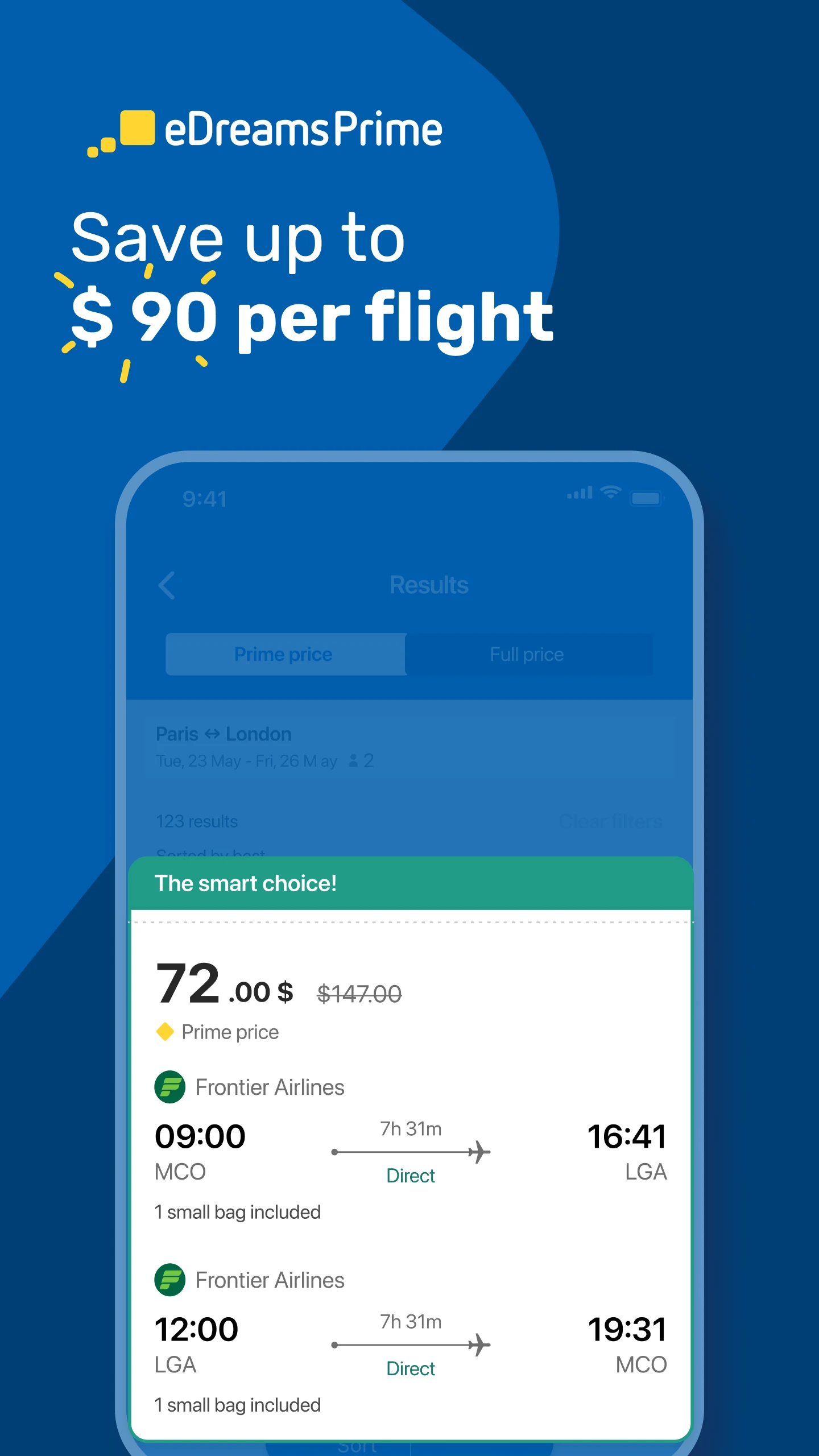 eDreams: Flights, Hotels, Cars screenshot